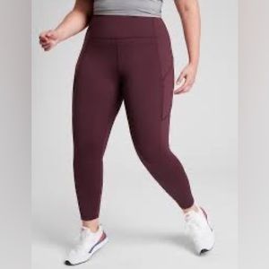 Athleta Contender Tight with Powerlift. Antique Burgundy. MP